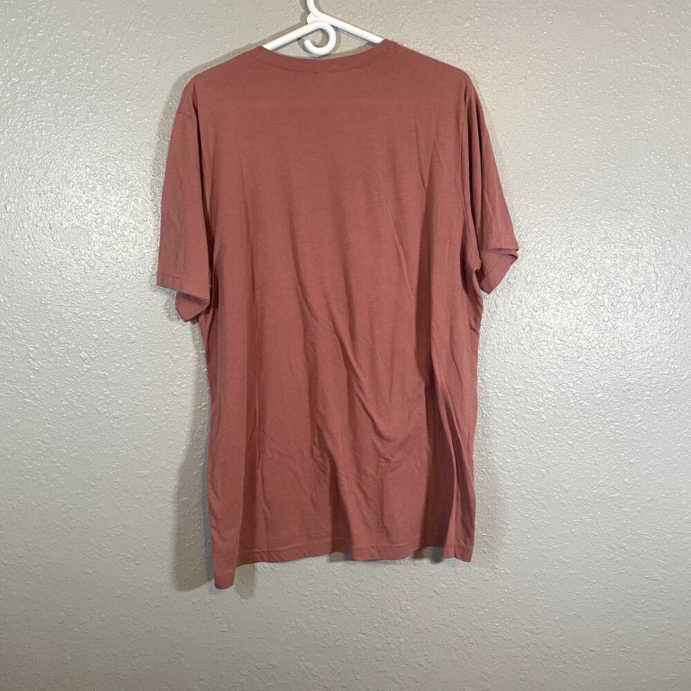 Canvas Womens XL Pink Blush Short Sleeve Tee Top Christian God's Plan Shiny Gold - Picture 2 of 8